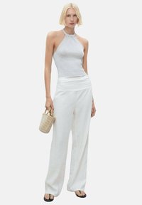Mango MARIETA - Top - silver-coloured