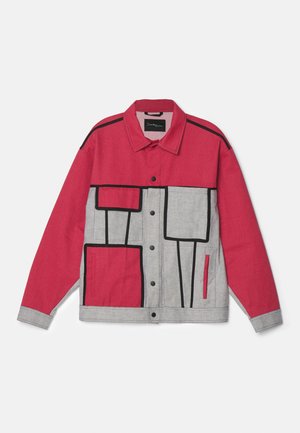 Duarte Hajime GAMING TRUCKER - Denim jacket - red/white
