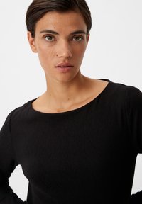 comma Langarmshirt - schwarz