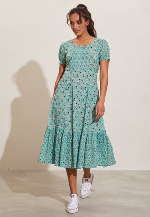 Jerseyklänning - dusty turquoise