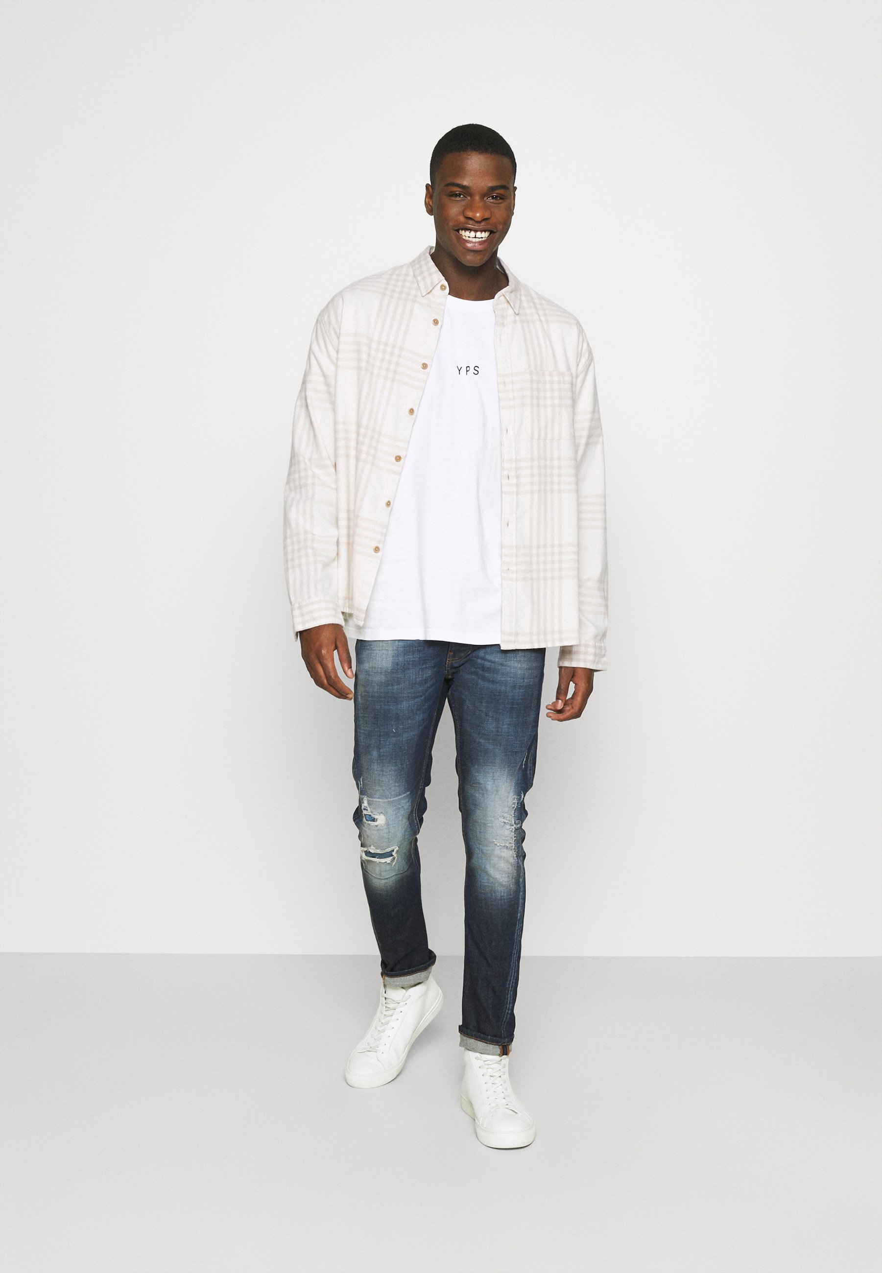 Abercrombie \u0026 Fitch RELAXED CORE - Camicia - light cream/avorio - Zalando.it
