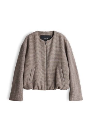 OPUS, RELAXED FIT CHECKED PATTERN - Leichte Jacke - affogato