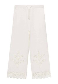 Mango Kids - MET BRODERIE ANGLAISE - Hlače - ecru Miniaturna slika 1