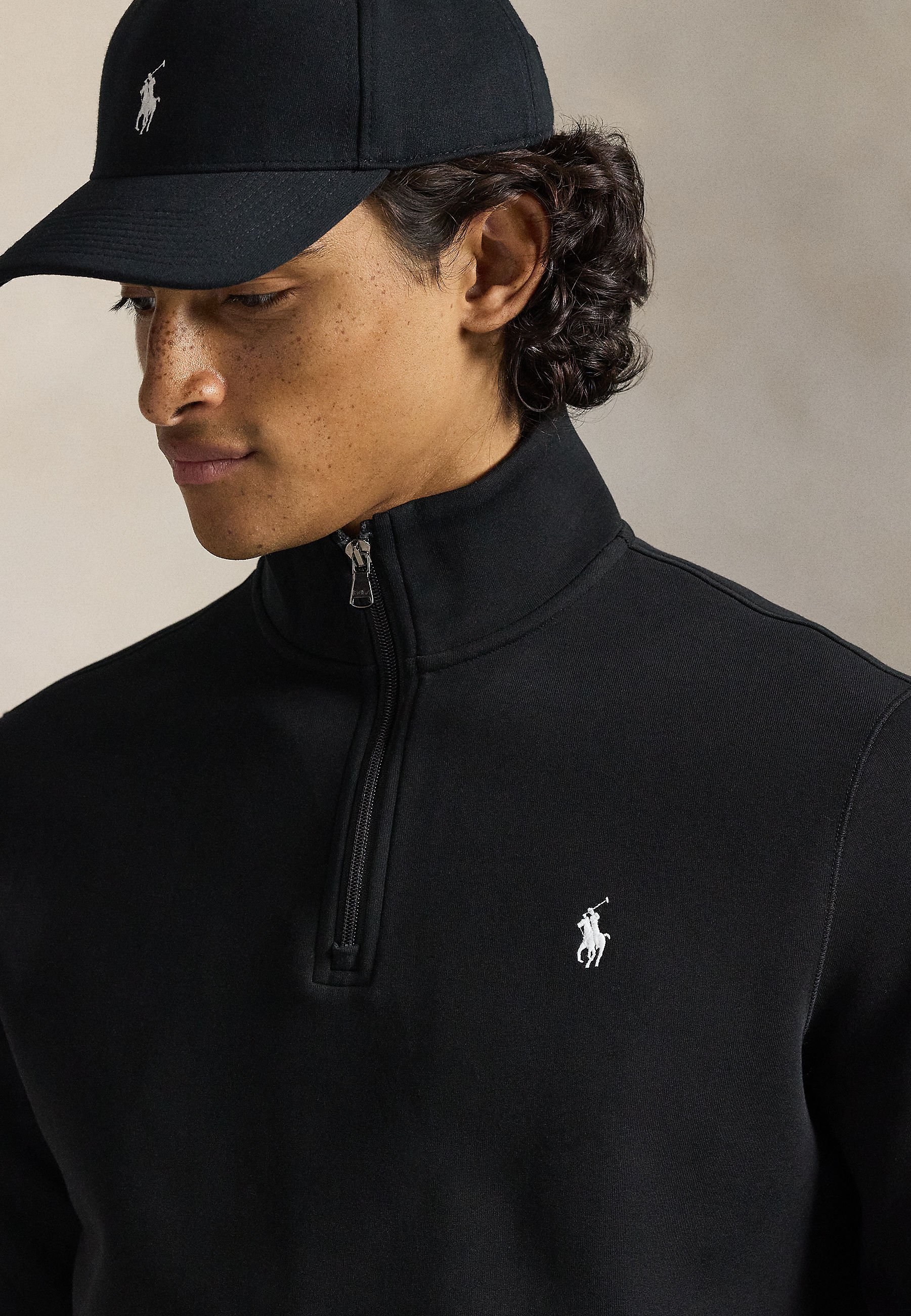 Polo Ralph Lauren DOUBLE-KNIT QUARTER-ZIP PULLOVER - Camisola