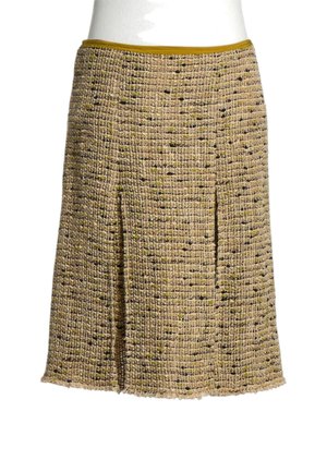 Prada MID-LENGTH SKIRT MULTICOLOUR - Jupe trapèze - beige