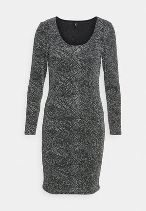 ONLY, ONLSHINY GLITTER DRESS - Koktélruha / Partiruha - black/silver