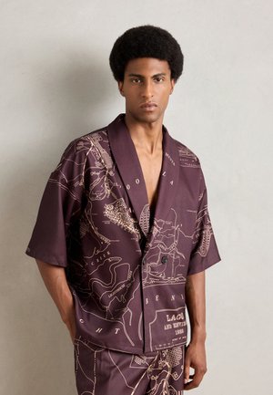OLD LAGOS MAP SHIRT - Shirt - brown/multicolour