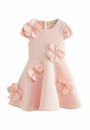 CORSAGE EMBOSSED SCUBA-REGULAR FIT - Rochie cocktail/Rochie petrecere - pink