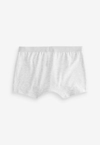 Graue Baumwoll-Boxershorts mit einem glatten elastischen Bund und einem weichen, strukturierten Stoff. Schlichtes Design ohne zusätzliche Muster.