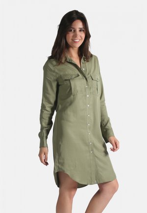 Robe chemise - kaki