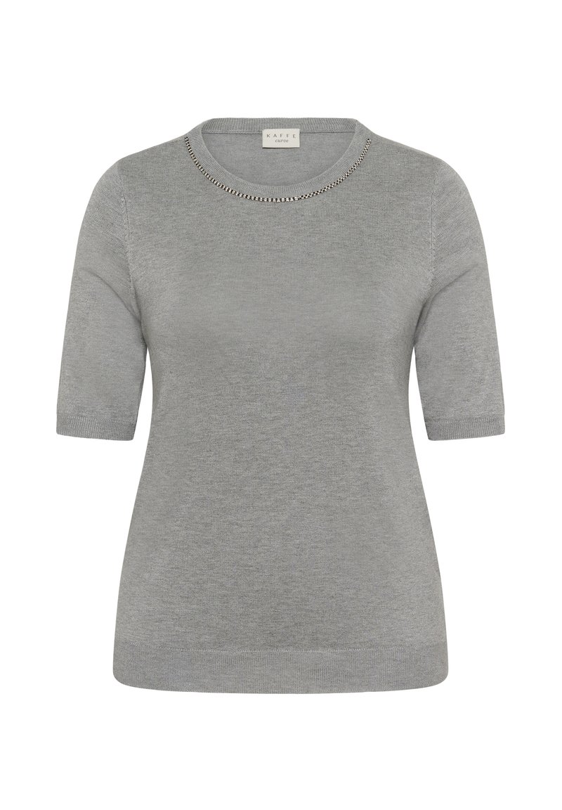 Kaffe Curve T-shirt print grijs Kaffe Curve T-shirt print grijs