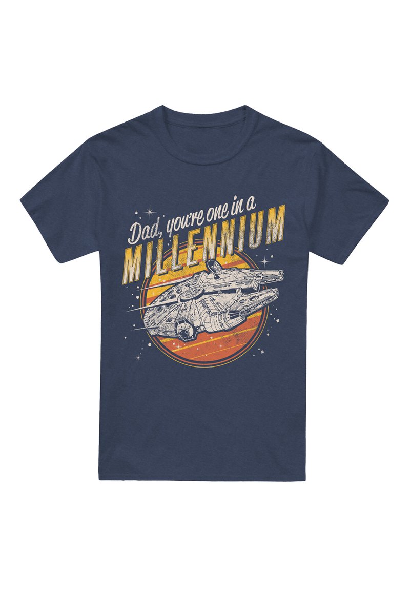 Star Wars T-shirt print donkerblauw