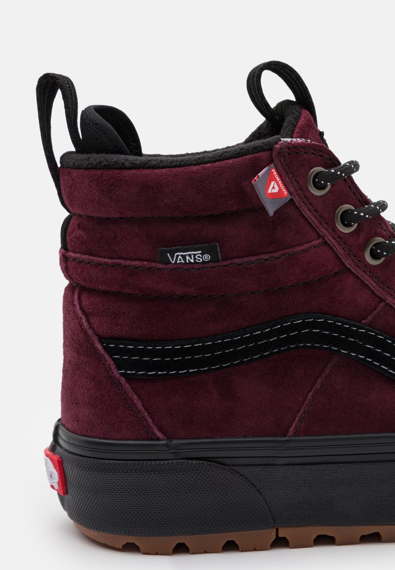 Vans Burgundy Suede High-Top Skate Shoes with Black Accents Vans Skate Half Cab Shoes - burgundy (outdoor purple/black) main image 2