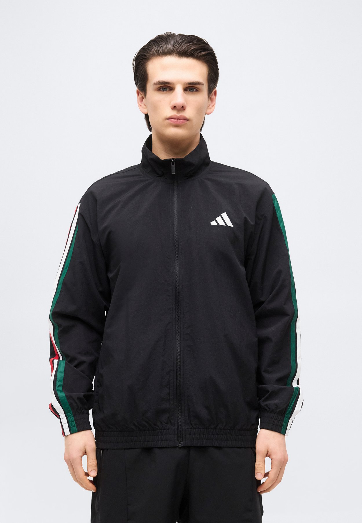 ESSENTIALS 3 STRIPES WOVEN TRACKTOP