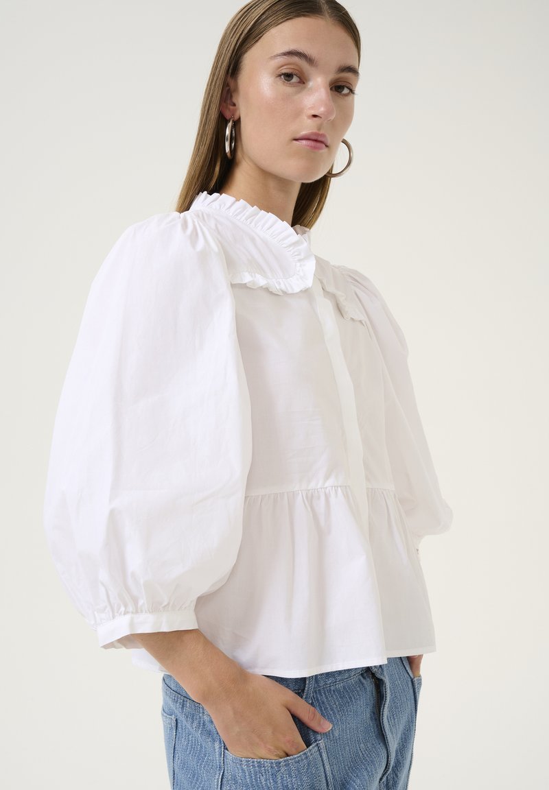 Karen by Simonsen ZUENA NETTE - Camicia - bright white