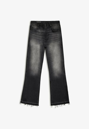 Bershka, STRAIGHT-LEG FLARED - JEANS - Jeans a zampa - black