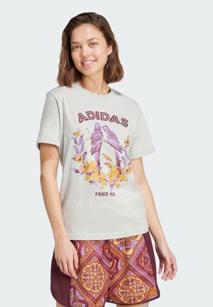 FARM GFX TEE 2 - T-shirt imprimé - ash silver