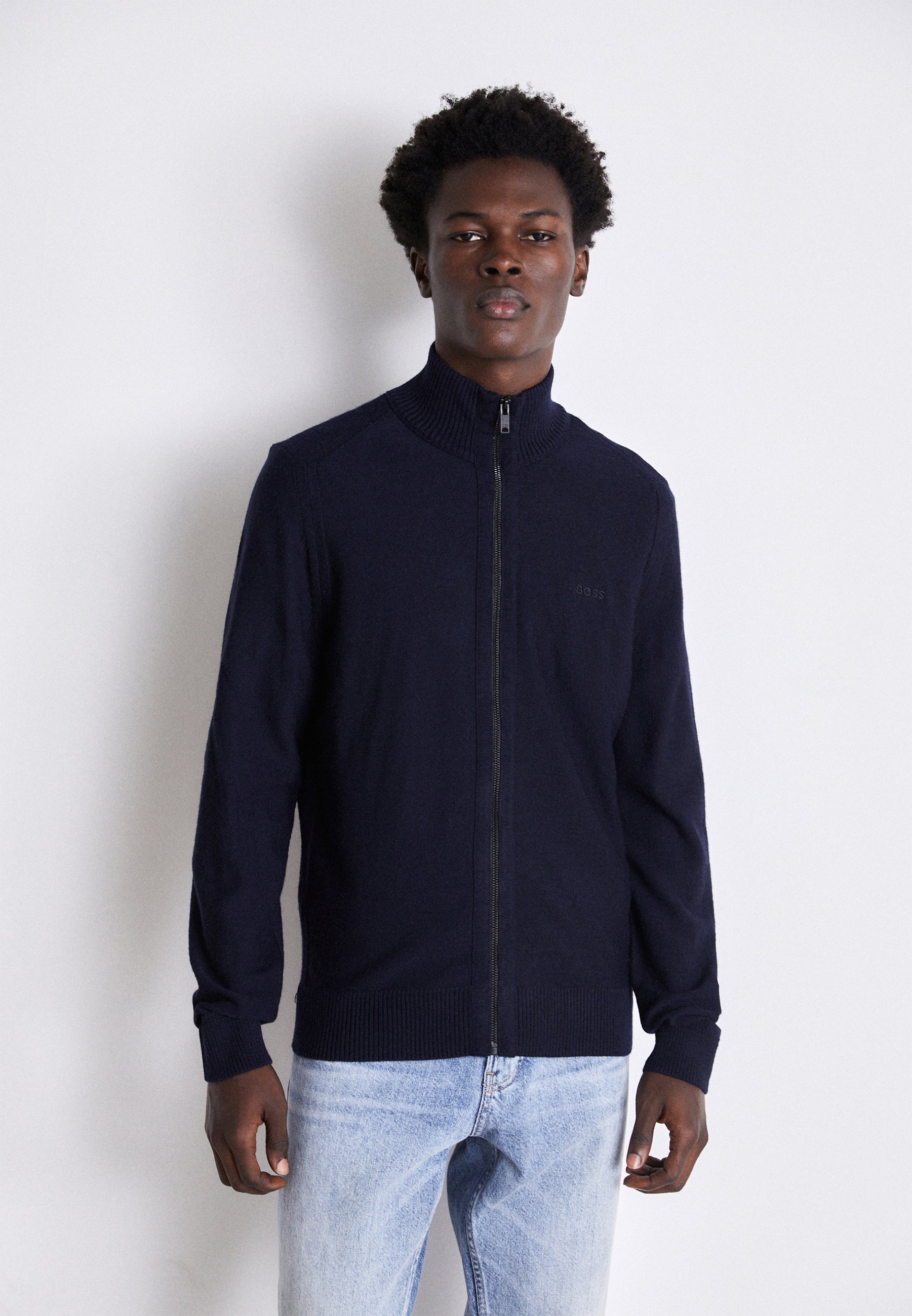 BOSS AVAC - Cardigan - dark blue - Zalando.co.uk