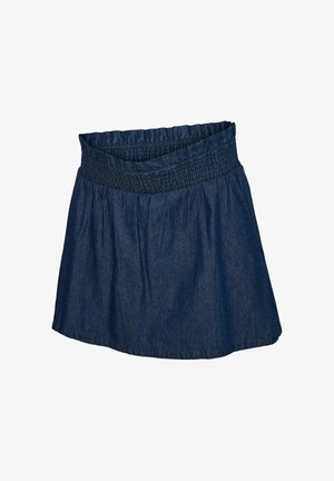MAMALICIOUS, Denim Mid rise Short - sukňa v tvare A - medium blue denim