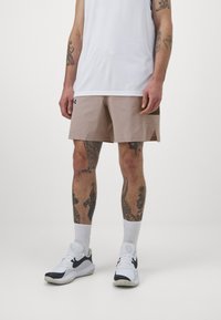 Under Armour BASELINE SHORT - Calções desportivos - tetra gray/black