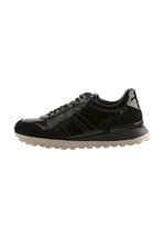 Baskets Basses Femme Högl Cotton Club - Toile Et Cuir Taupe - Semelle Confort - Style Décontracté Chic