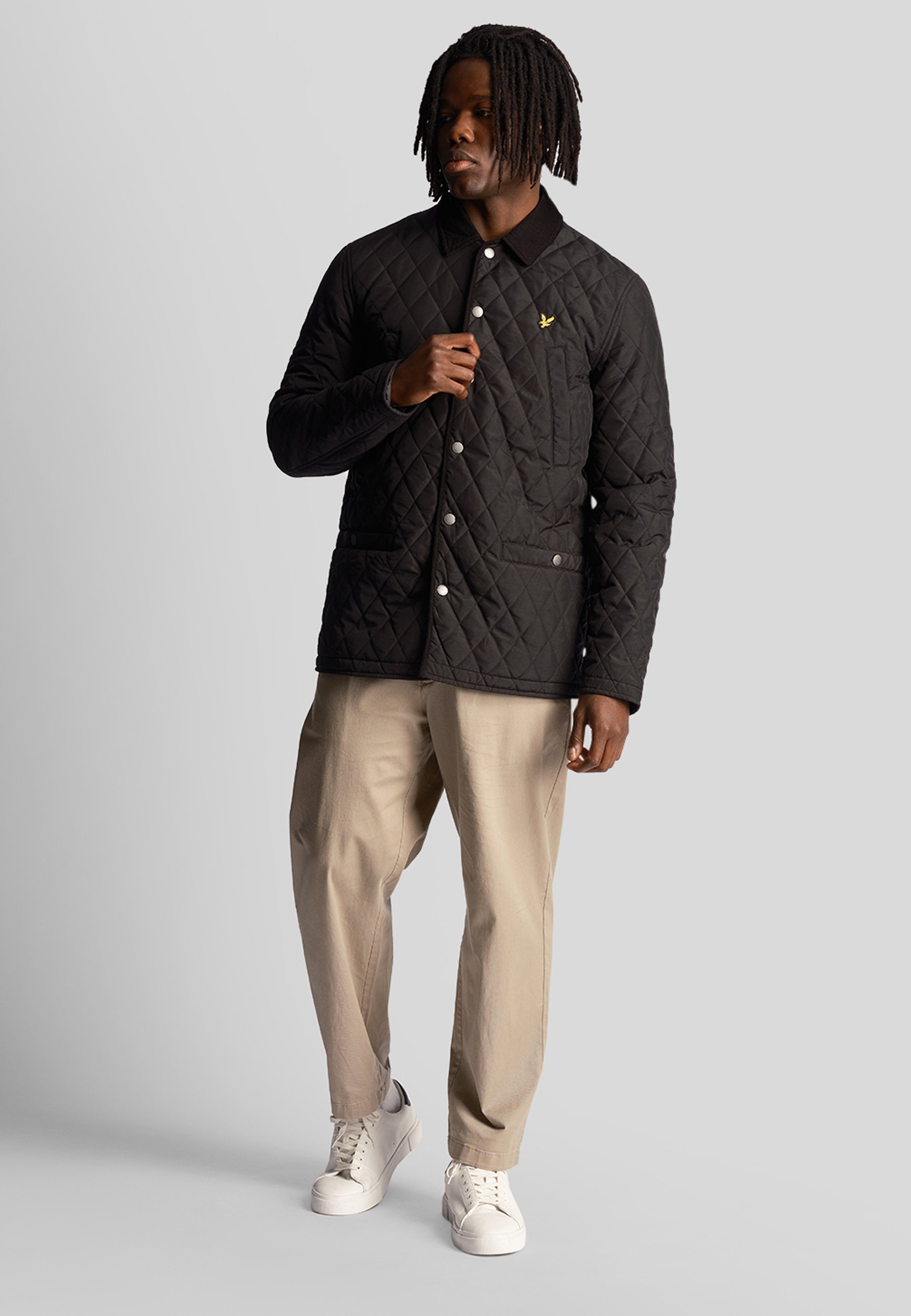 Lyle & Scott QUILTED - Giacca da mezza stagione - jet black/nero