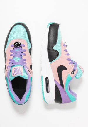 AIR MAX 1 DAY - Sneakers laag - black/white/space purple/bleached coral/hyper jade