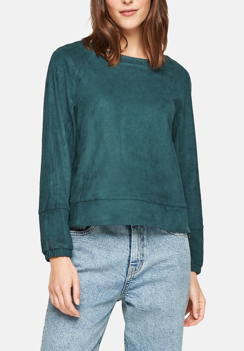 Damen Sweatshirts | s.Oliver Sweatshirt green/dunkelgrün - QA65759 Damen Sweatshirts | s.Oliver Sweatshirt green/dunkelgrün - QA65759