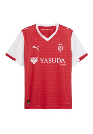 Sport T-shirt - red- white