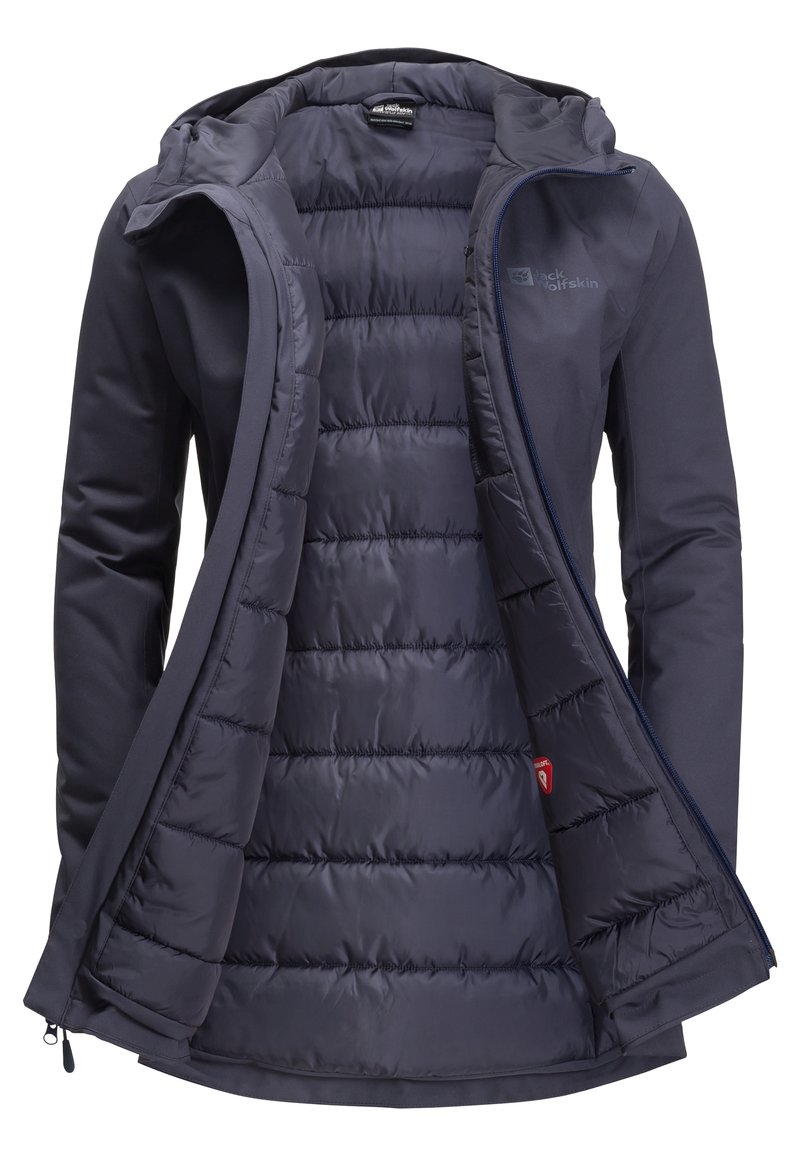 Jack Wolfskin STIRNBERG INS Hardshelljacke graphite/hellgrau