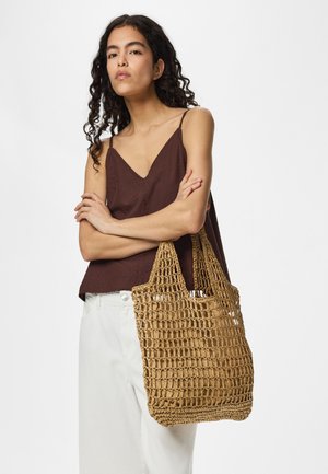 Pieces SHOPPER PC KAMILLE - Shopping Bag - nature
