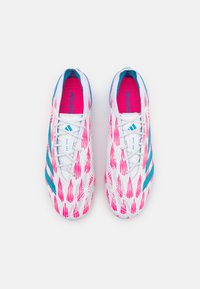 adidas Performance PREDATOR ELITE FIRM GROUND - Scarpe da calcio per terreni duri - footwear white/solar blue/solar pink