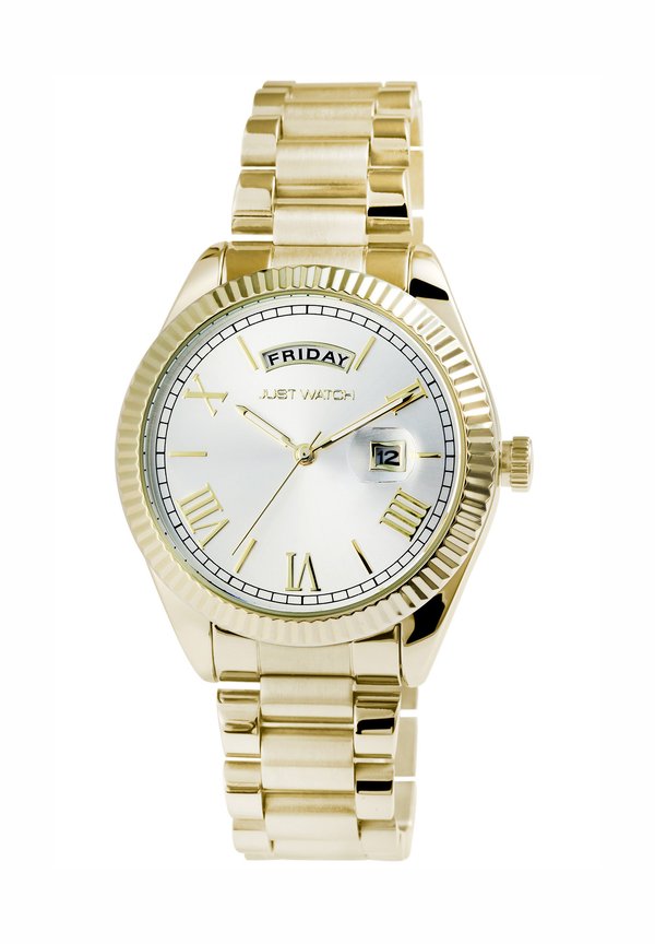 LUKA UNISEX MIT DATUMS- UND - Uhr - goldfarbig05