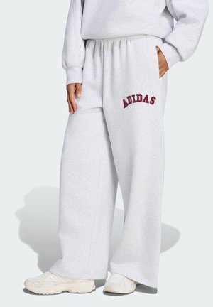 adidas Sportswear, ADIDAS WOMEN 3 STRIPES PANT - Pantaloni de trening - lgh solid grey maroon