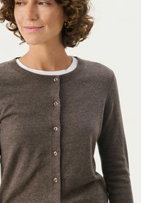 Part Two ELLAH - Cardigan - dark mink melange