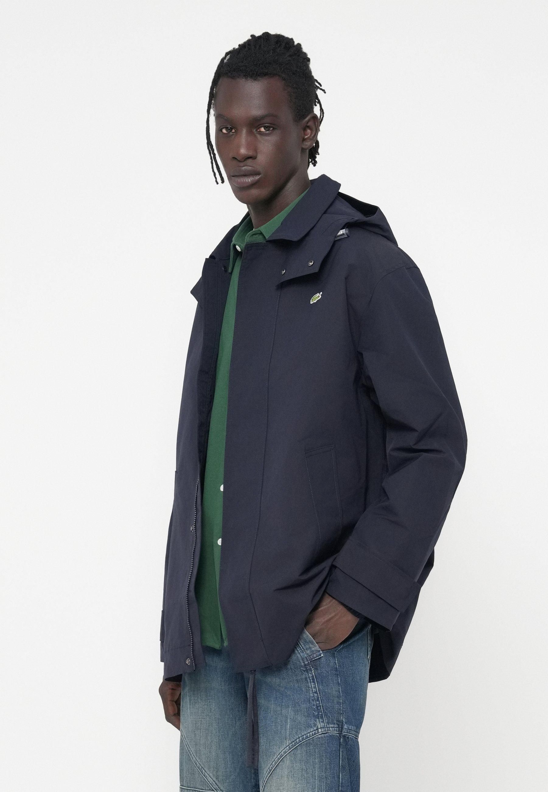 Lacoste Parka - abysm/dark blue - Zalando.co.uk