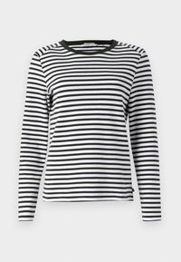 STRIPED INTERLOCK  - Ilgarankovis viršutinės dalies drabužis - navy/white