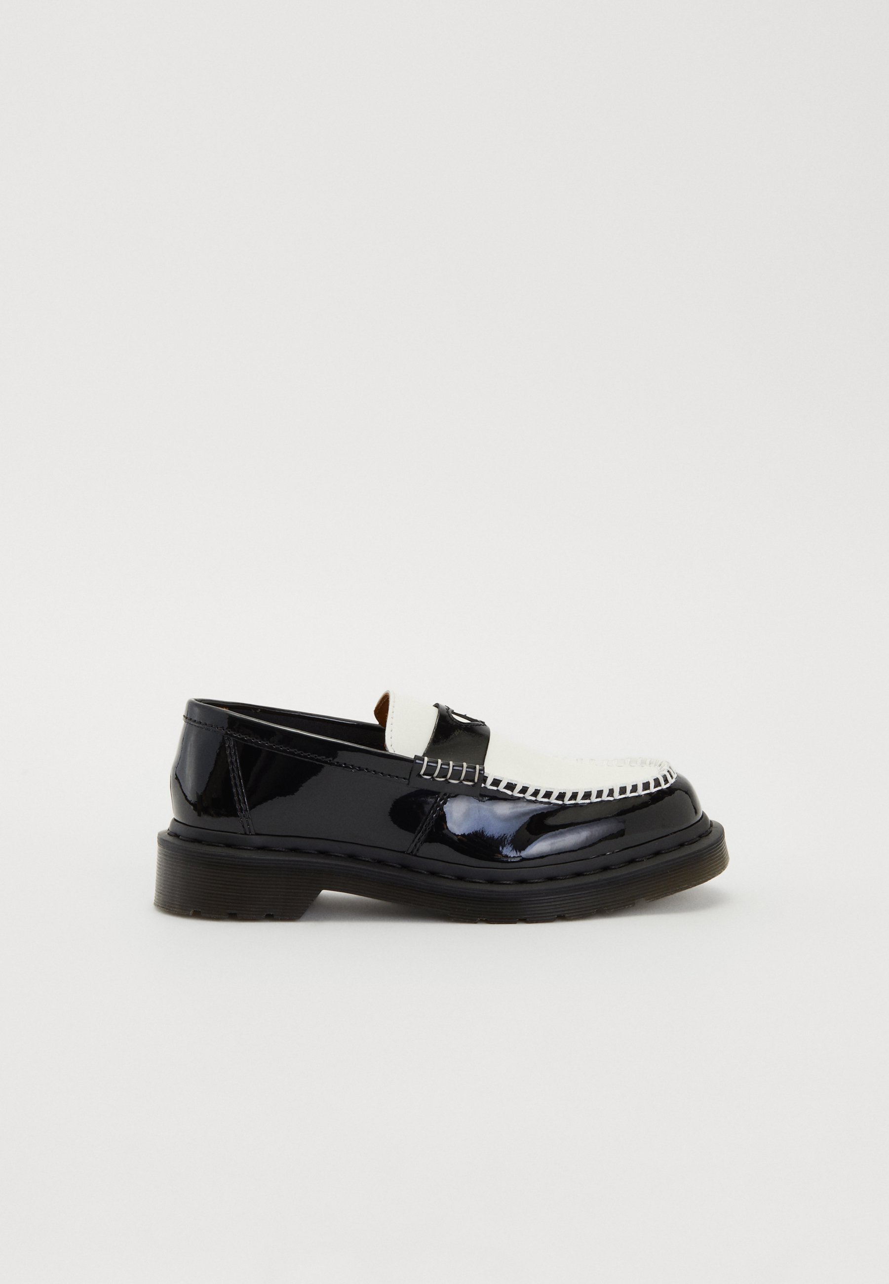 Dr. Martens PENTON HEART LOAFER - Slip-ons - black/white/black