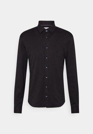 LIQUID TOUCH SLIM - Camicia - black