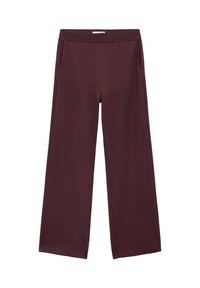 JOGGER WITH ELASTIC WAIST - Spodnji deli trenirk - bordeaux