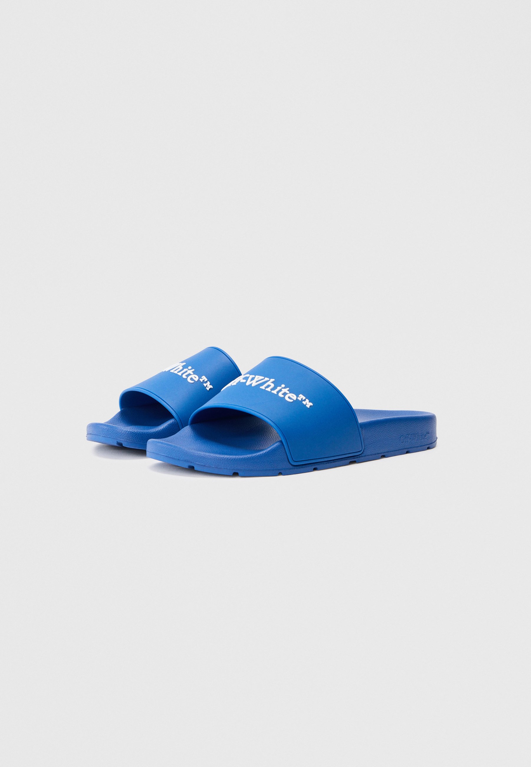blue off white slides