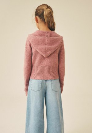 Next, REGULAR FIT - KNITTED HOODIE - Cardigan - pink