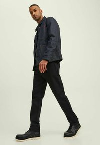 Jack & Jones MIKE RDD ROYAL - Straight leg jeans - black denim - Zalando.de