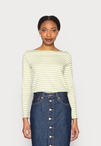 TOM TAILOR DENIM Tops ar garām piedurknēm - green white