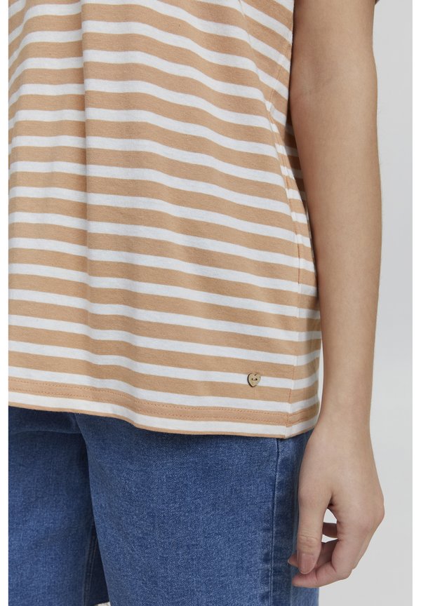 OXSTEFFI - Print T-shirt - mahogany rose2