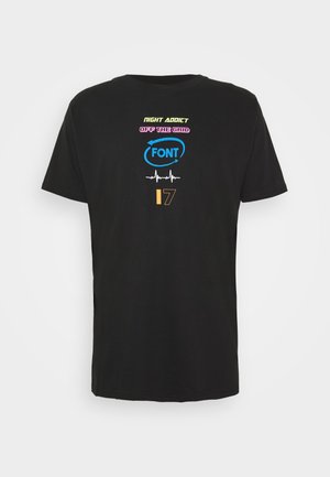 Print T-shirt - black