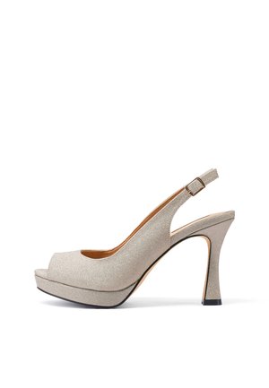 Scarpe con plateau - oro