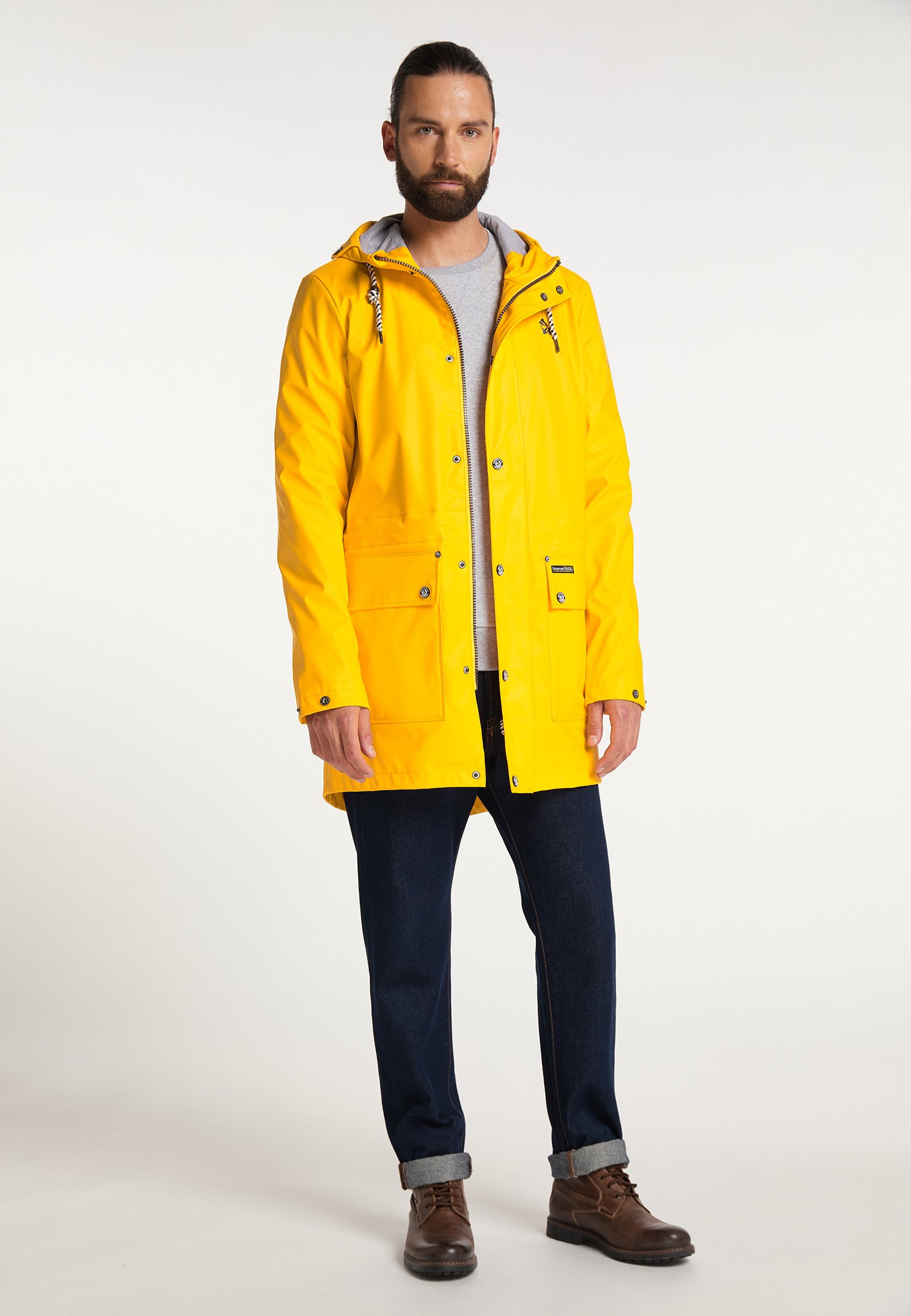 mustard waterproof jacket