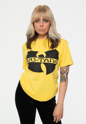 WU-TANG CLAN KATANA LOGO - Print T-shirt - yellow
