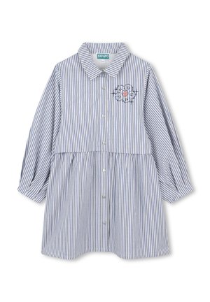 KENZO kids RAYURES FINES - Robe chemise - bleu air